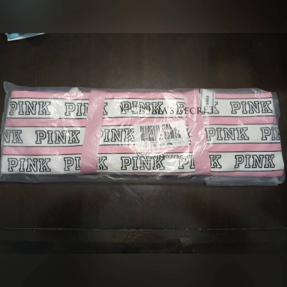 VS PINK STRIPED LOGO TOTE - Picture 5 of 6